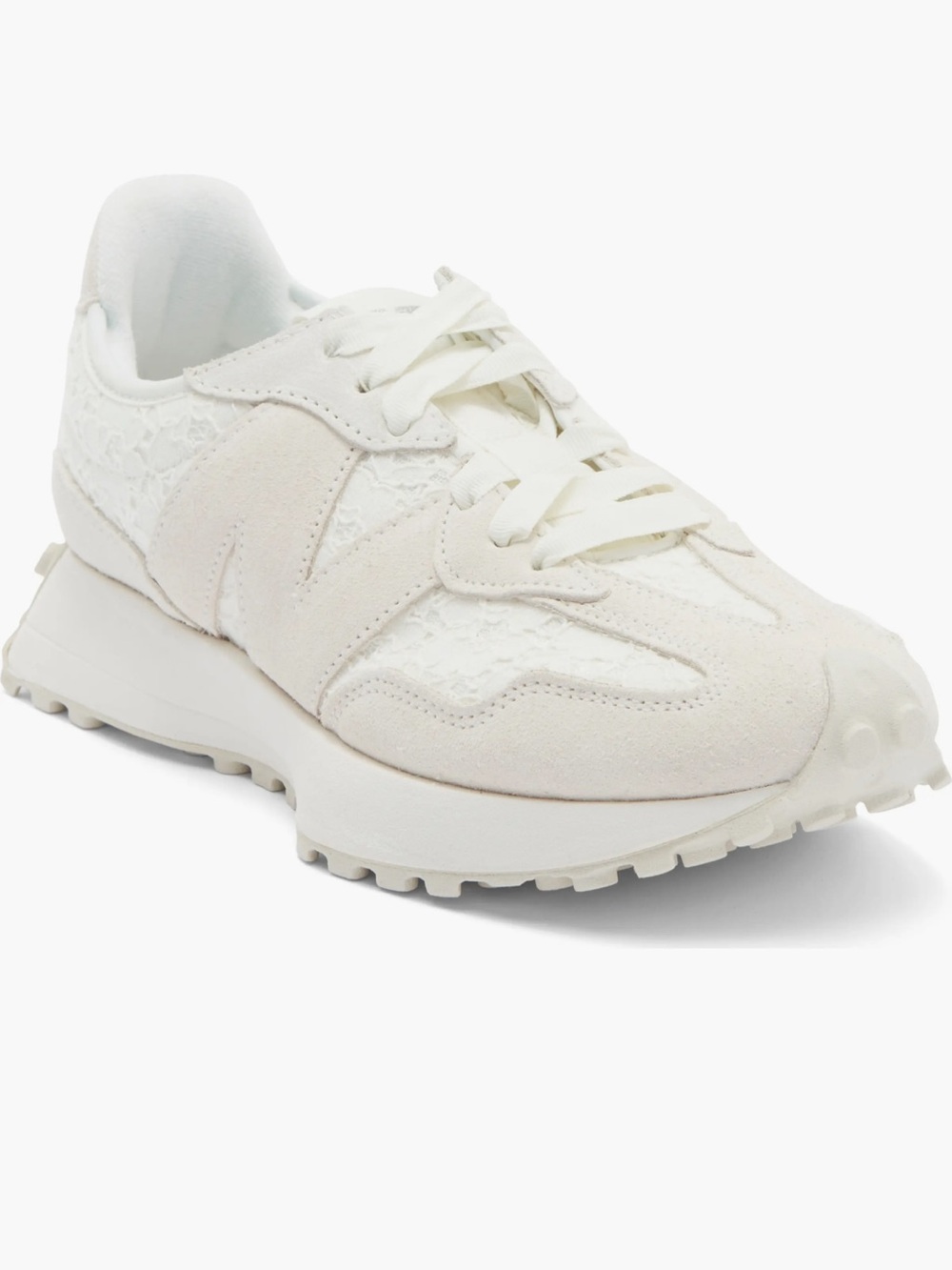 New Balance 327 White Lace Sneakers